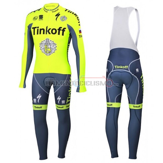 Abbigliamento Ciclismo Tinkoff ML 2016 giallo e blu